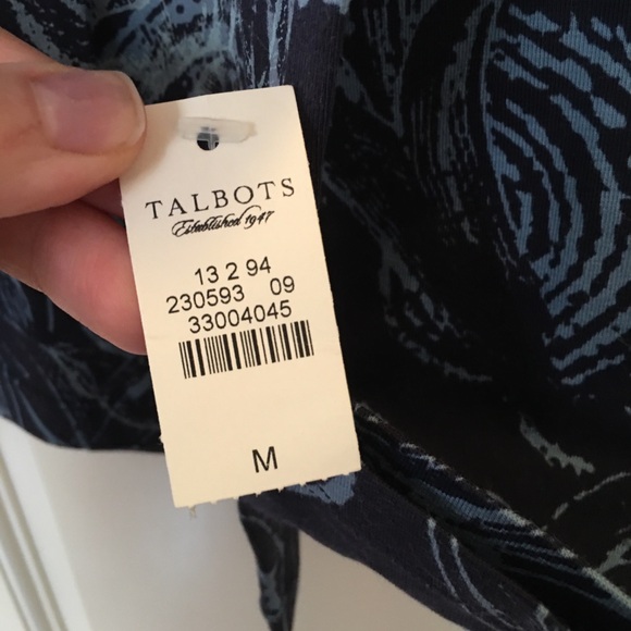 Talbots Blue Long Sleeve T Shirt - Picture 2 of 6